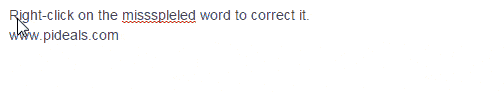 right-click to correct misspelled words in google chrome