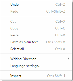 mouse shortcut window in chrome