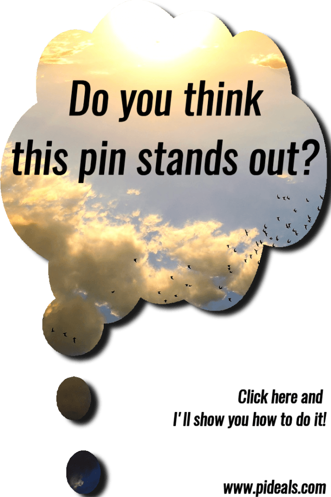 thought bubble popout pin for Pinterest