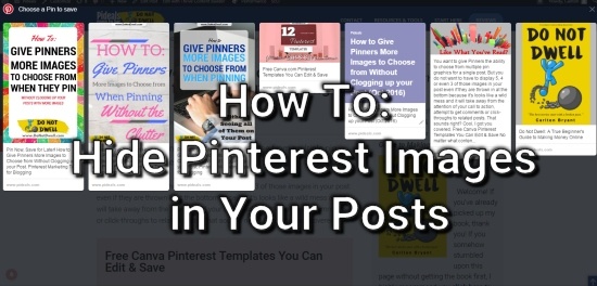 How to Hide Pinterest Images iin Your Posts