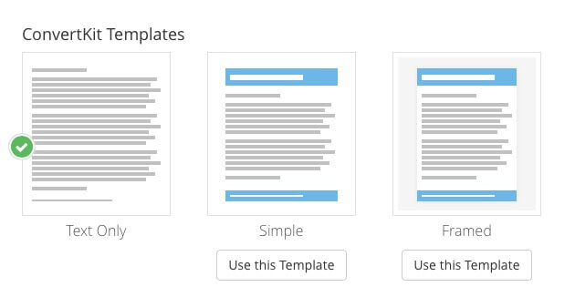 convertkit email templates