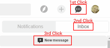 how to message someone on pinterest