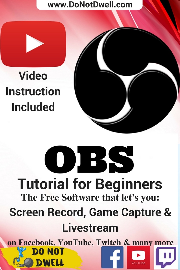 In this OBS tutorial for beginners I will show you the basics of how to do a screen recording, stream and edit scenes to display images, audio, and add video over your recording/stream.